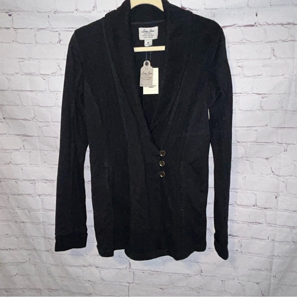 Lucky Lotus Lucky Brand sweatshirt cardigan women’s size M NWT‎